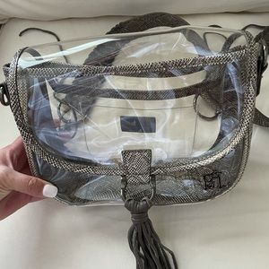 Purseption by B + L clear handbag “The Mae”